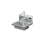 BRAZOS 16GA 14 X 10 X 5 HANDSINK W / WALL ELECTRONIC FAUCET 