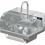 COMAL 14 X 10 X 5 HANDSINK WITH WALL FAUCET END SPLASH LEFT