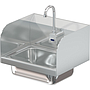 COMAL 14 X 10 X 5 HANDSINK WITH WALL ELECTRONIC FAUCET END SPLASH LEFT AND RIGHT