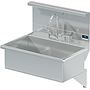 BLANCO 28 X 16 SCRUB UP SINK DECK W / WRIST BLADE HANDLES / SHELF